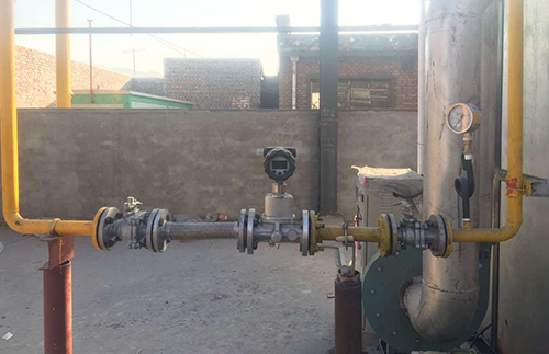 溫壓補償型旋進(jìn)旋渦流量計現(xiàn)場安裝使用圖